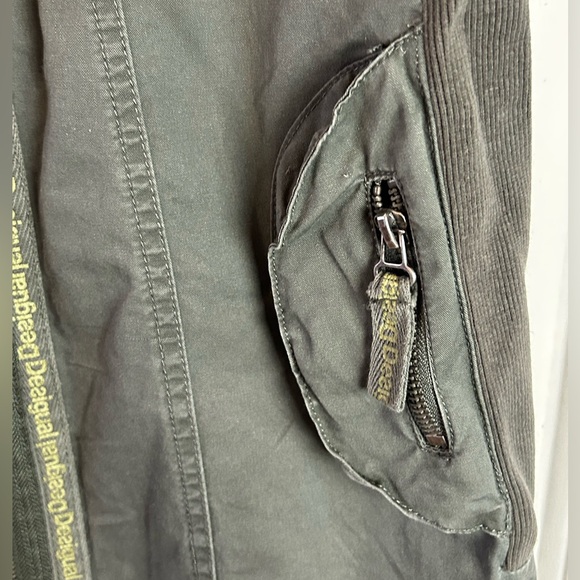 Vintage Desigual Sleeveless Utility Mini Dress Multiple Zippers Pockets Size 40 - Picture 8 of 14